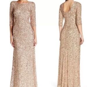 🎉HP🎉ADRIANA PAPELL Sequin Gown